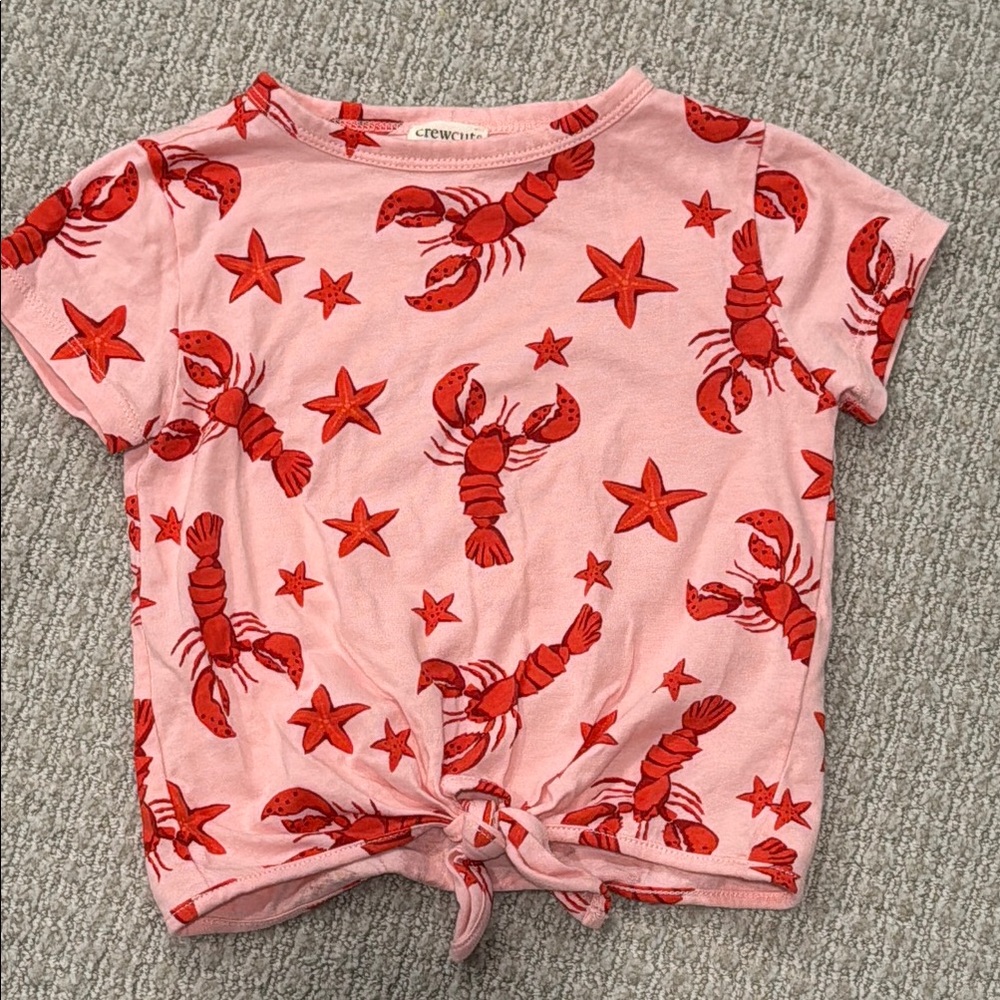 I. Crew Crewcuts Lobster Shirt XXS 2-3